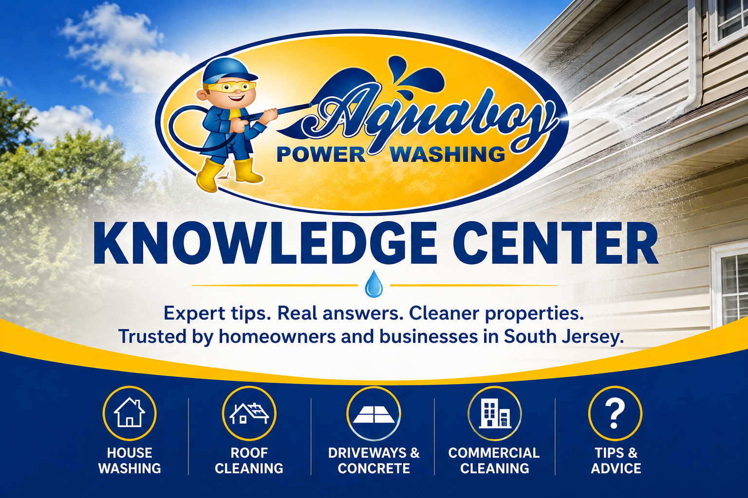 South Jersey Exterior Cleaning Knowledge Center by Aqua Boy Power Washing