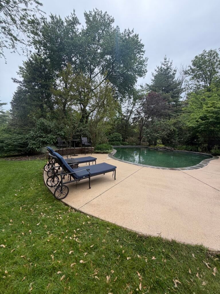 Clean concrete after professional pressure washing in South Jersey