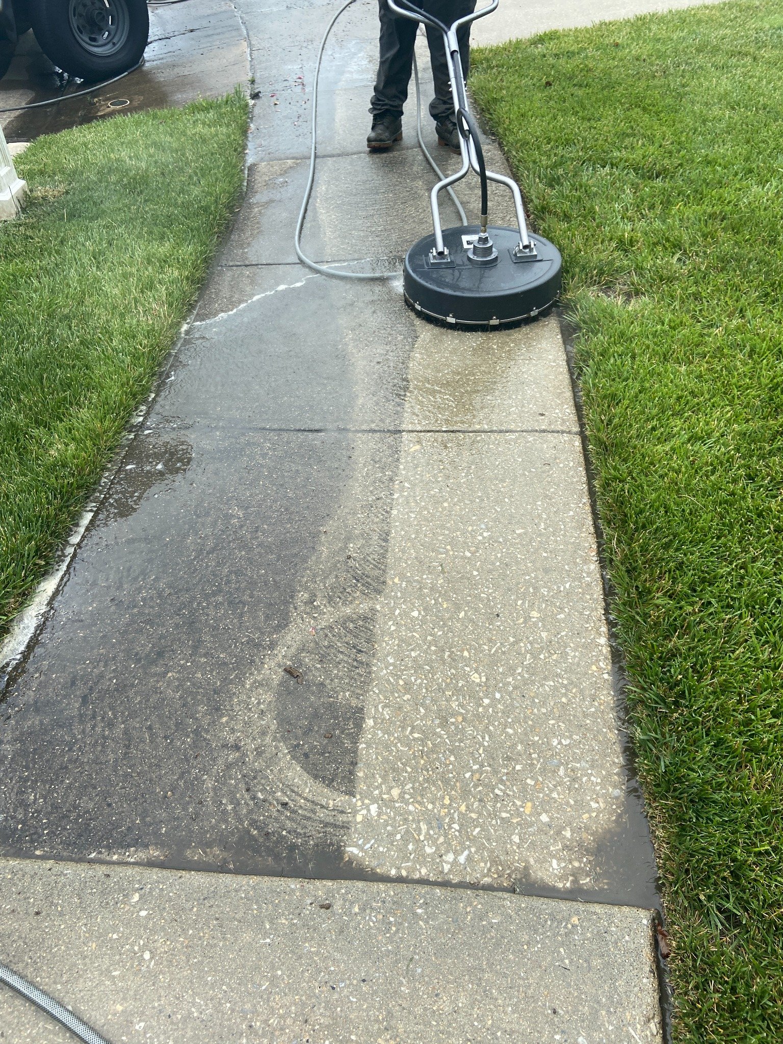 Concrete cleaning in Marlton NJ by Aqua Boy Power Washing